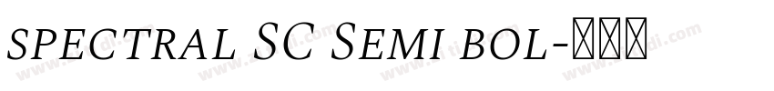 spectral SC Semi bol字体转换